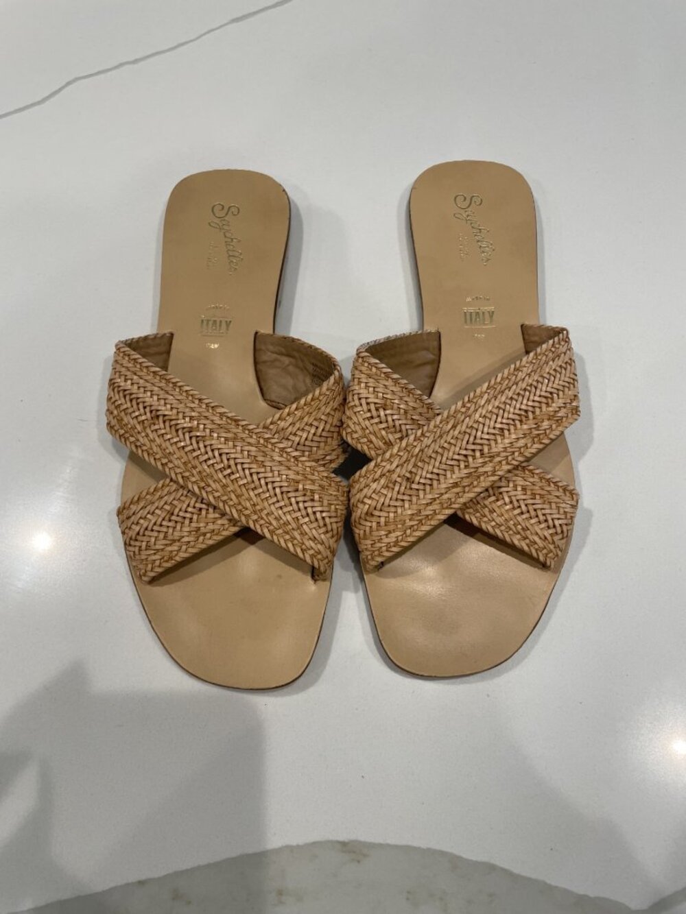 Seychelles Total Relaxation Woven flat slide sandals - Size 8 - NWOB - Rtl $119